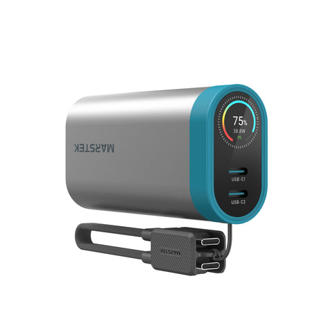 IPX7 Water-Proof & TFT Display Power Bank with Detachable Cable